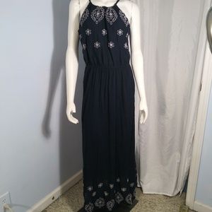 Old Navy blue and white dress